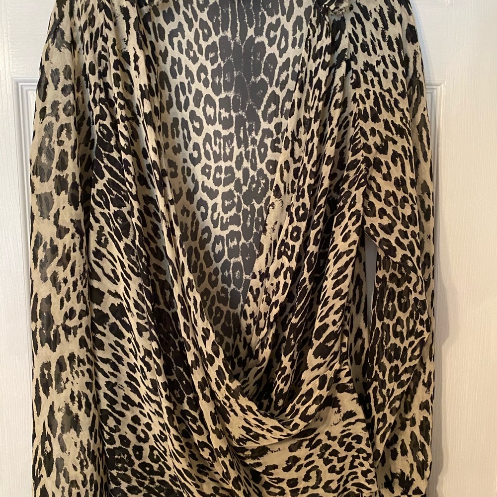 Kenneth Cole leopard blouse